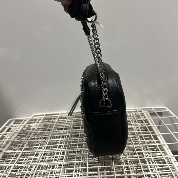 NWT Rebecca Minkoff Black stud top zip crossbody. - Picture 6 of 15